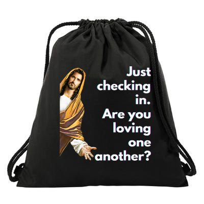 Jesus Saying Funny Christian Meme Joke Drawstring Bag