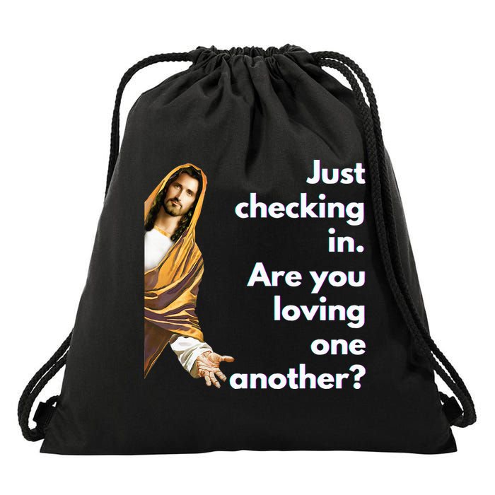 Jesus Saying Funny Christian Meme Joke Drawstring Bag