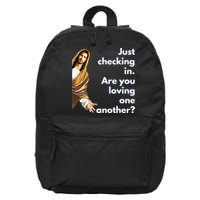Jesus Saying Funny Christian Meme Joke 16 in Basic Backpack