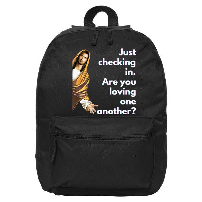 Jesus Saying Funny Christian Meme Joke 16 in Basic Backpack