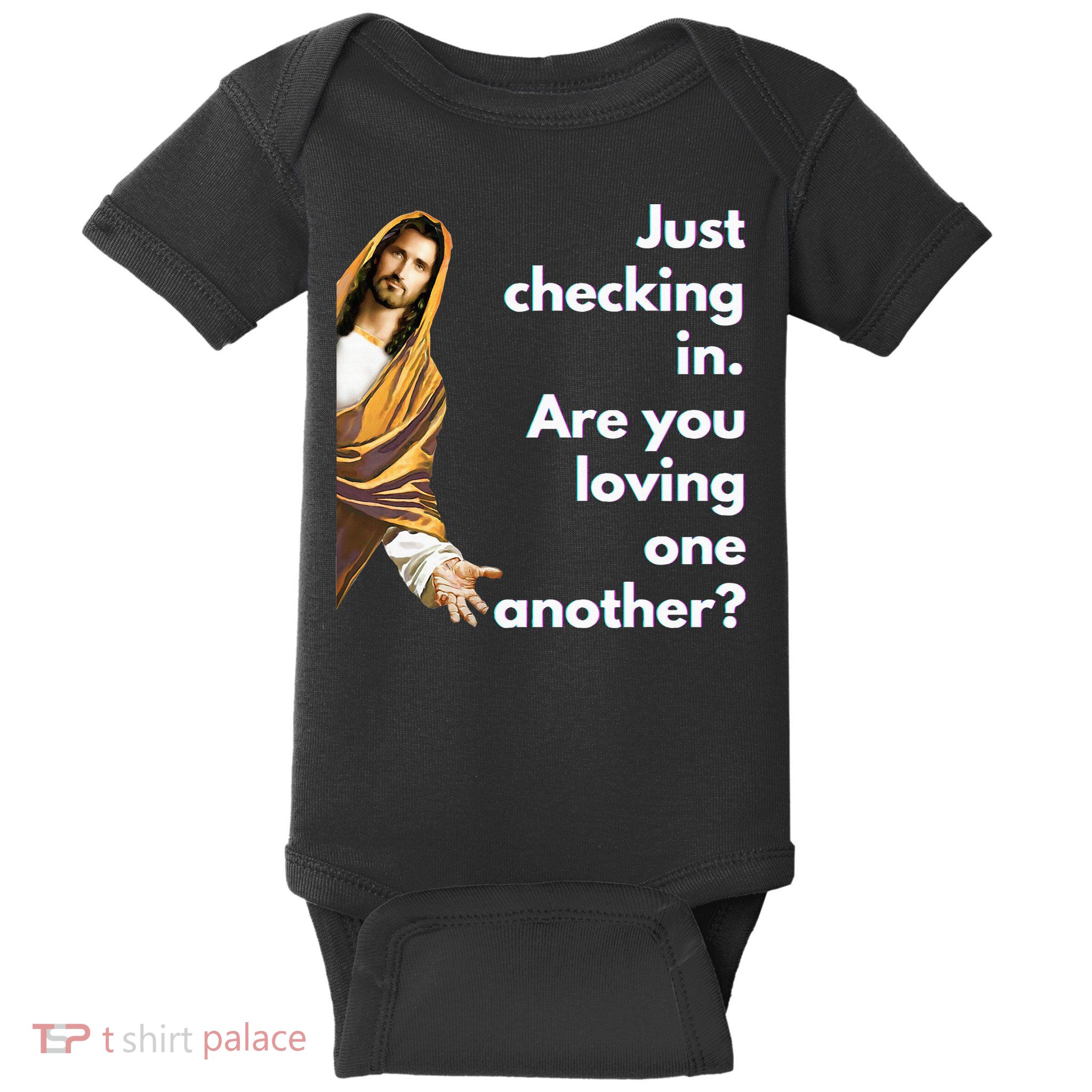 Jesus Saying Funny Christian Meme Joke Baby Bodysuit
