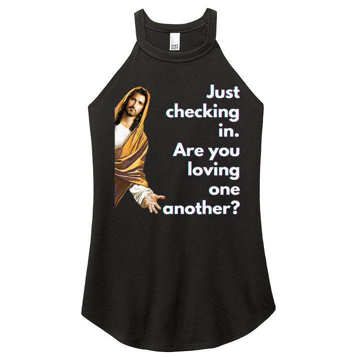 Jesus Saying Funny Christian Meme Joke Women's Perfect Tri Rocker Tank