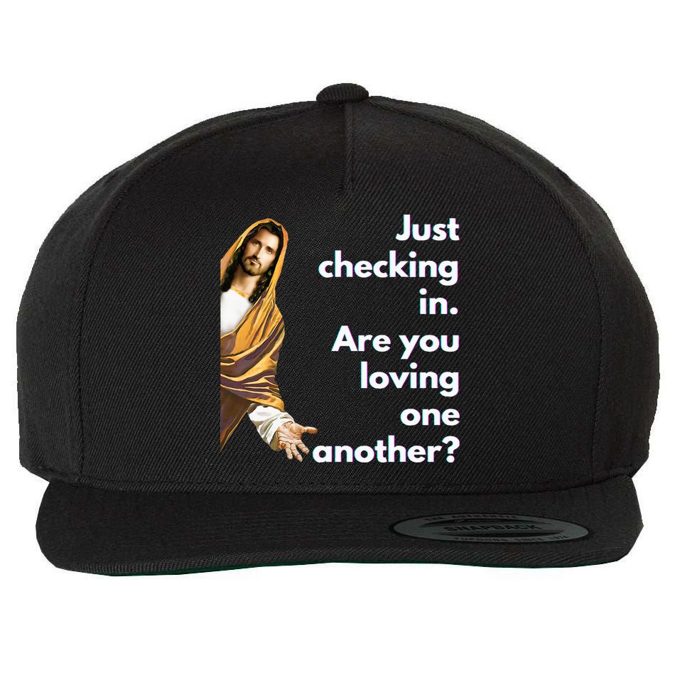 Jesus Saying Funny Christian Meme Joke Wool Snapback Cap