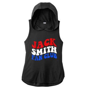 Jack Smith Fan Club Fun Summer Groovy Red Blue Ladies PosiCharge Tri-Blend Wicking Draft Hoodie Tank