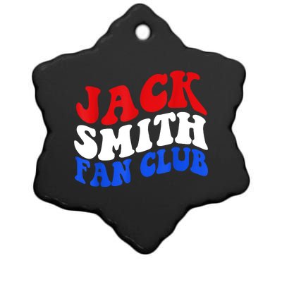 Jack Smith Fan Club Fun Summer Groovy Red Blue Ceramic Star Ornament