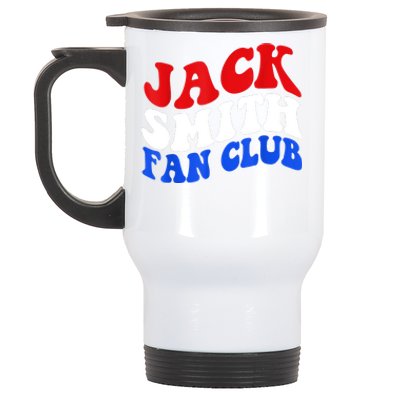 Jack Smith Fan Club Fun Summer Groovy Red Blue Stainless Steel Travel Mug