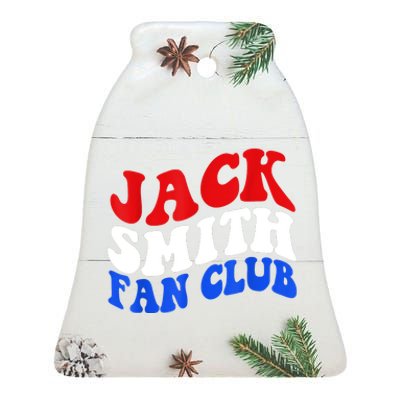 Jack Smith Fan Club Fun Summer Groovy Red Blue Ceramic Bell Ornament