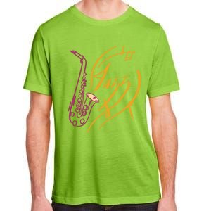 Jazz Saxophone For Jazz Music Lover Sax Musician Great Gift Adult ChromaSoft Performance T-Shirt