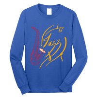 Jazz Saxophone For Jazz Music Lover Sax Musician Great Gift Long Sleeve Shirt