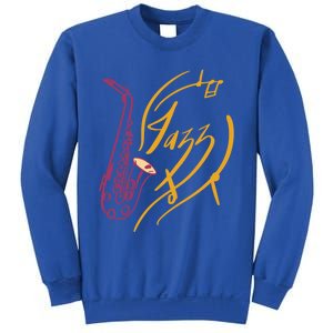 Jazz Saxophone For Jazz Music Lover Sax Musician Great Gift Sweatshirt