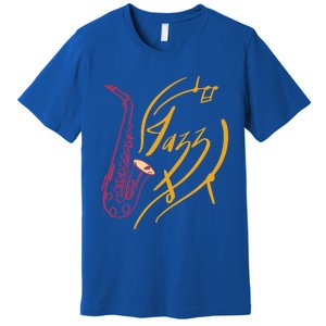 Jazz Saxophone For Jazz Music Lover Sax Musician Great Gift Premium T-Shirt