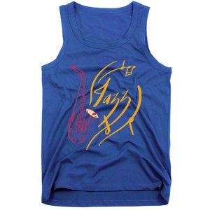 Jazz Saxophone For Jazz Music Lover Sax Musician Great Gift Tank Top