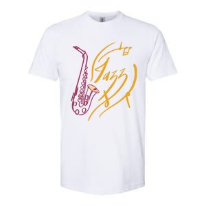 Jazz Saxophone For Jazz Music Lover Sax Musician Great Gift Softstyle CVC T-Shirt