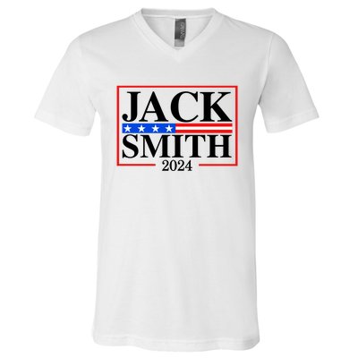 Jack Smith For President Jack Smith 2024 V-Neck T-Shirt