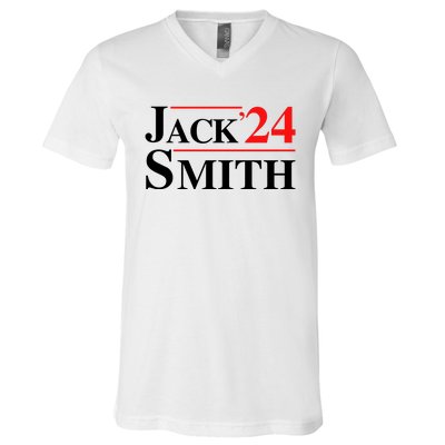 Jack Smith For President Jack Smith 2024 V-Neck T-Shirt