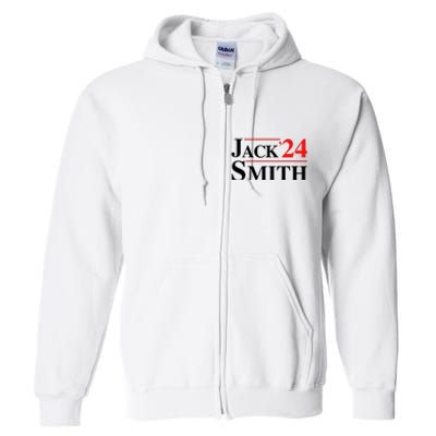 Jack Smith For President Jack Smith 2024 Full Zip Hoodie