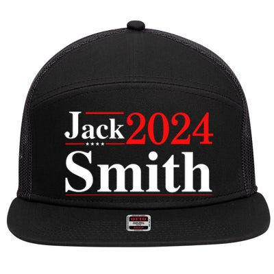 Jack Smith For President Jack Smith 2024 7 Panel Mesh Trucker Snapback Hat