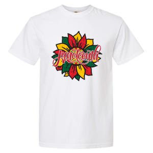 Juneteenth Sunflower Festive Garment-Dyed Heavyweight T-Shirt