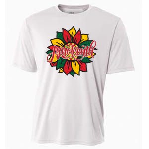 Juneteenth Sunflower Festive Cooling Performance Crew T-Shirt