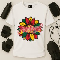 Juneteenth Sunflower Festive Cooling Performance Crew T-Shirt
