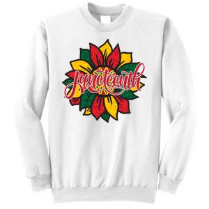 Juneteenth Sunflower Festive Sweatshirt