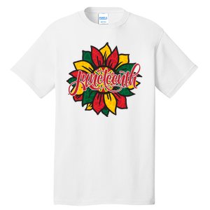 Juneteenth Sunflower Festive Tall T-Shirt