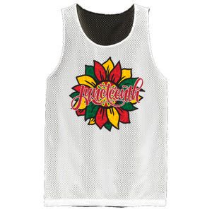 Juneteenth Sunflower Festive Mesh Reversible Basketball Jersey Tank