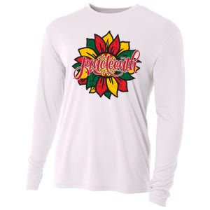 Juneteenth Sunflower Festive Cooling Performance Long Sleeve Crew