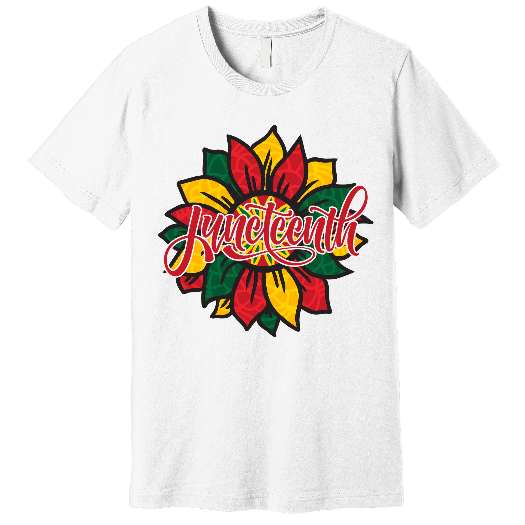 Juneteenth Sunflower Festive Premium T-Shirt