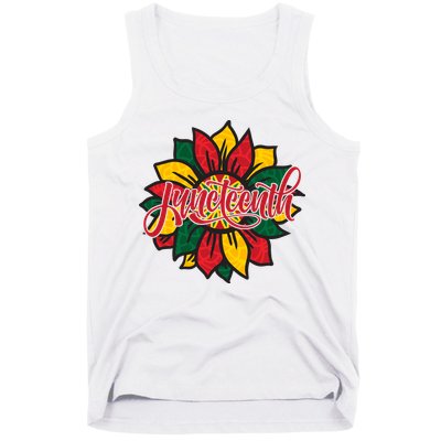 Juneteenth Sunflower Festive Tank Top