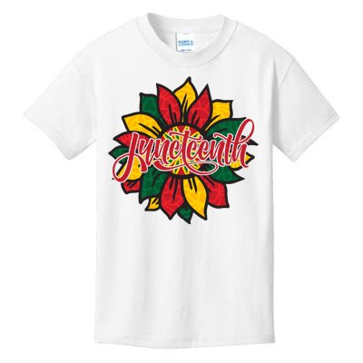 Juneteenth Sunflower Festive Kids T-Shirt