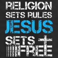 Jesus Sets Free Religion Sets Rules Christian Premium Cool Comfort Performance Bucket Hat