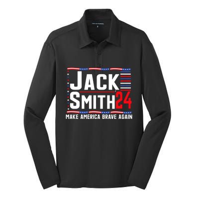 Jack Smith Fan Club Member 2024 Election Candidate Silk Touch Performance Long Sleeve Polo