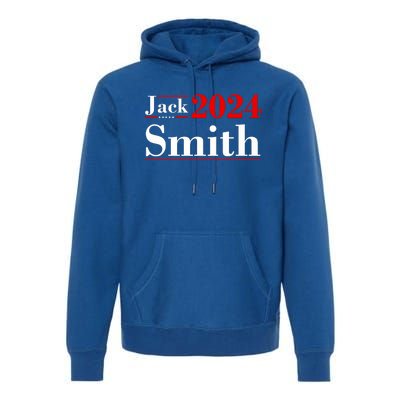 Jack Smith For President Jack Smith 2024 Karma Retro Us Flag Premium Hoodie