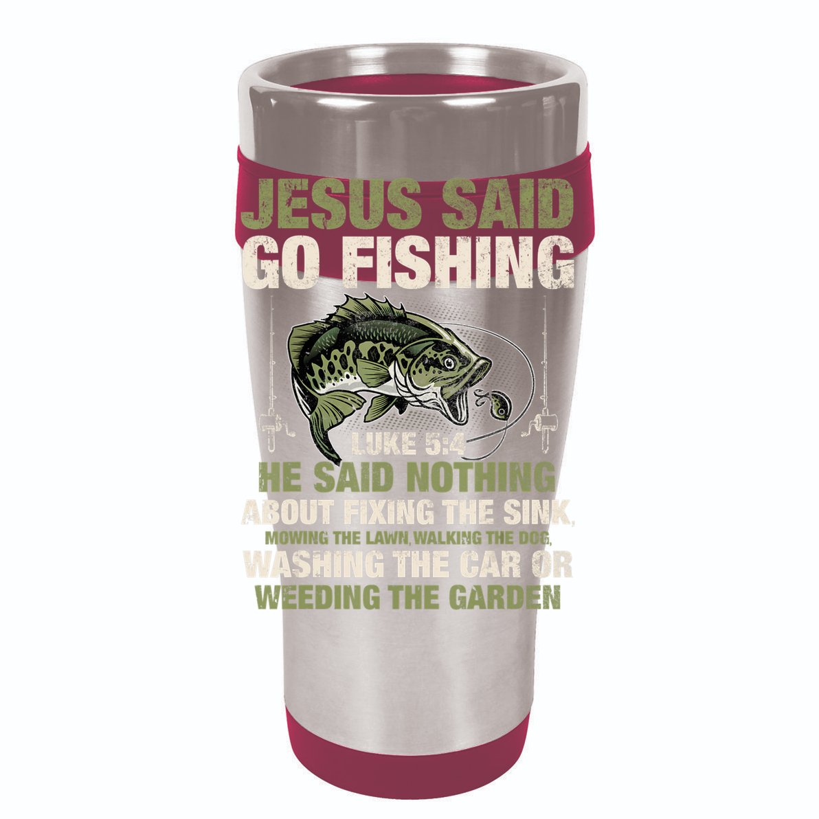 Jesus Said Go Fishing Fish Story Bible Angling Bass Fishing T-Shirt