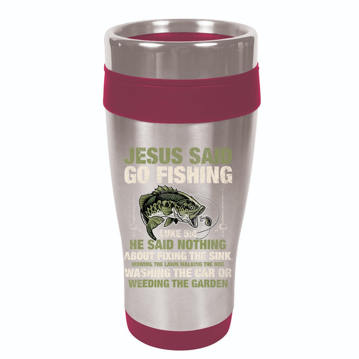 Jesus Said Go Fishing Fish Story Bible Angling Bass Fishing Backpack