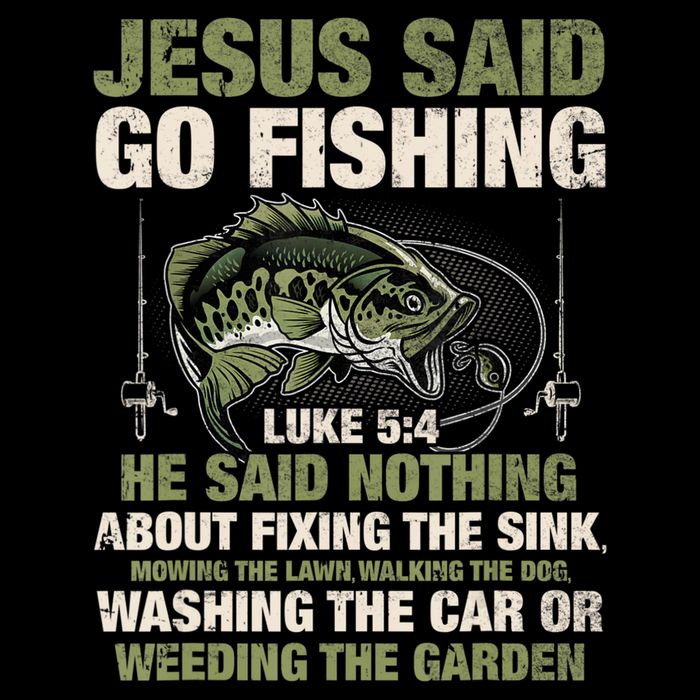Jesus Said Go Fishing Fish Story Bible Angling Bass Fishing Baby Bodysuit