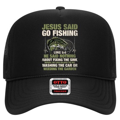 Jesus Said Go Fishing Fish Story Bible Angling Bass Fishing Hat