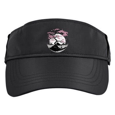 Japanese Sakura Garden Geisha Mount Fuji Cherry Blossom Adult Drive Performance Visor