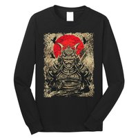 Japanese Samurai Girl And Samurai Gift Japanese Warrior Samurai Long Sleeve Shirt