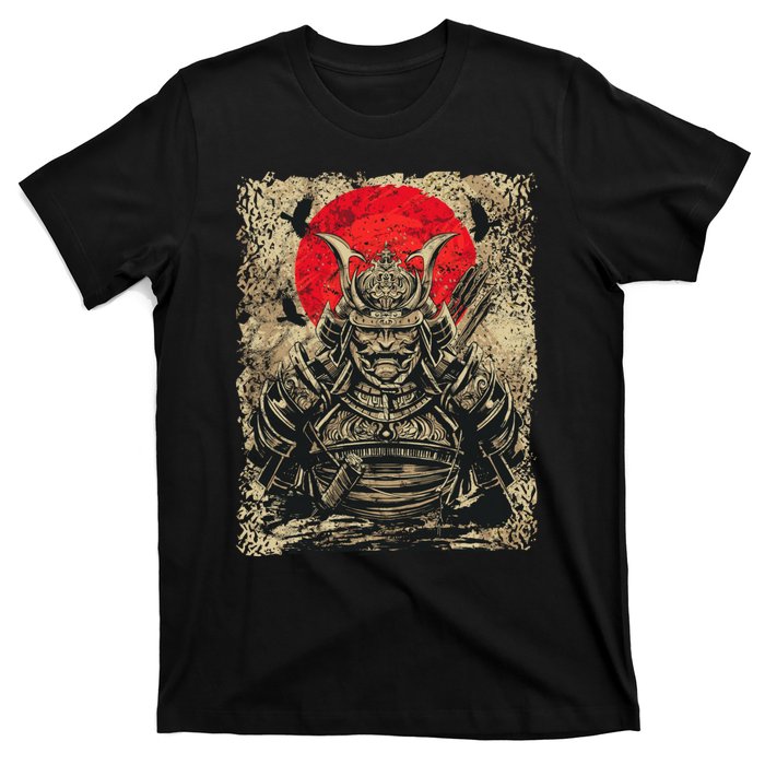 Japanese Samurai Girl And Samurai Gift Japanese Warrior Samurai T-Shirt