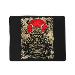 Japanese Samurai Girl And Samurai Gift Japanese Warrior Samurai Mousepad