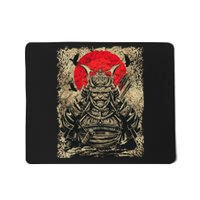 Japanese Samurai Girl And Samurai Gift Japanese Warrior Samurai Mousepad