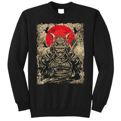 Japanese Samurai Girl And Samurai Gift Japanese Warrior Samurai Tall Sweatshirt