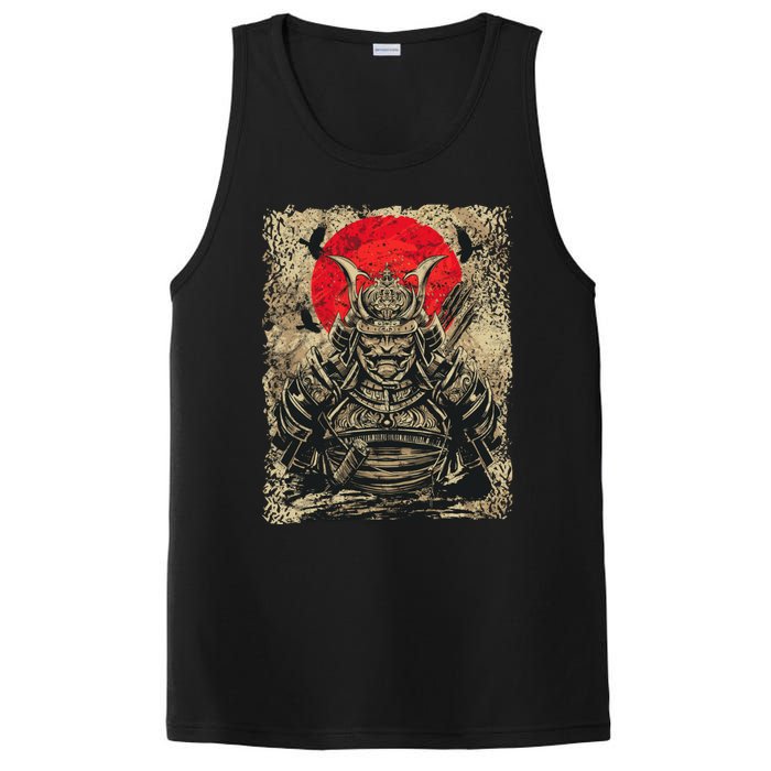 Japanese Samurai Girl And Samurai Gift Japanese Warrior Samurai PosiCharge Competitor Tank