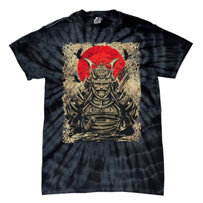 Japanese Samurai Girl And Samurai Gift Japanese Warrior Samurai Tie-Dye T-Shirt