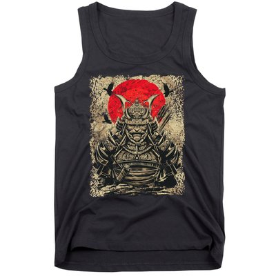 Japanese Samurai Girl And Samurai Gift Japanese Warrior Samurai Tank Top