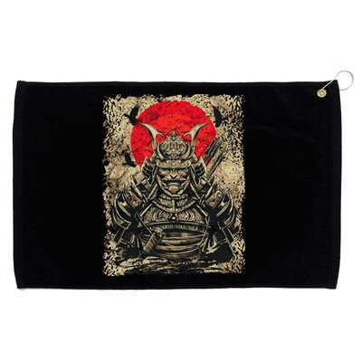 Japanese Samurai Girl And Samurai Gift Japanese Warrior Samurai Grommeted Golf Towel