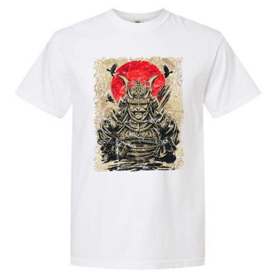 Japanese Samurai Girl And Samurai Gift Japanese Warrior Samurai Garment-Dyed Heavyweight T-Shirt