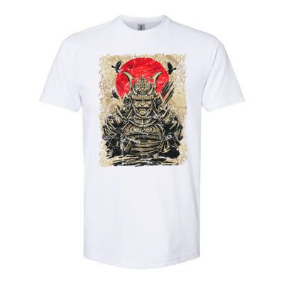 Japanese Samurai Girl And Samurai Gift Japanese Warrior Samurai Softstyle CVC T-Shirt